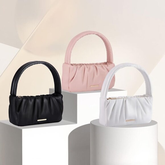 Leather Shoulder Bag for Women Faux PU Large Capacity Elegant Crossbody - Picture 6 of 8